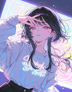 AI anime art