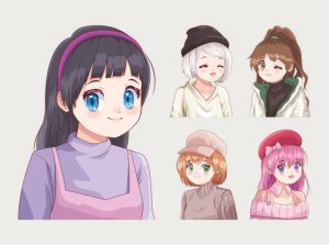 AI anime art