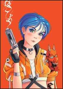 AI anime art
